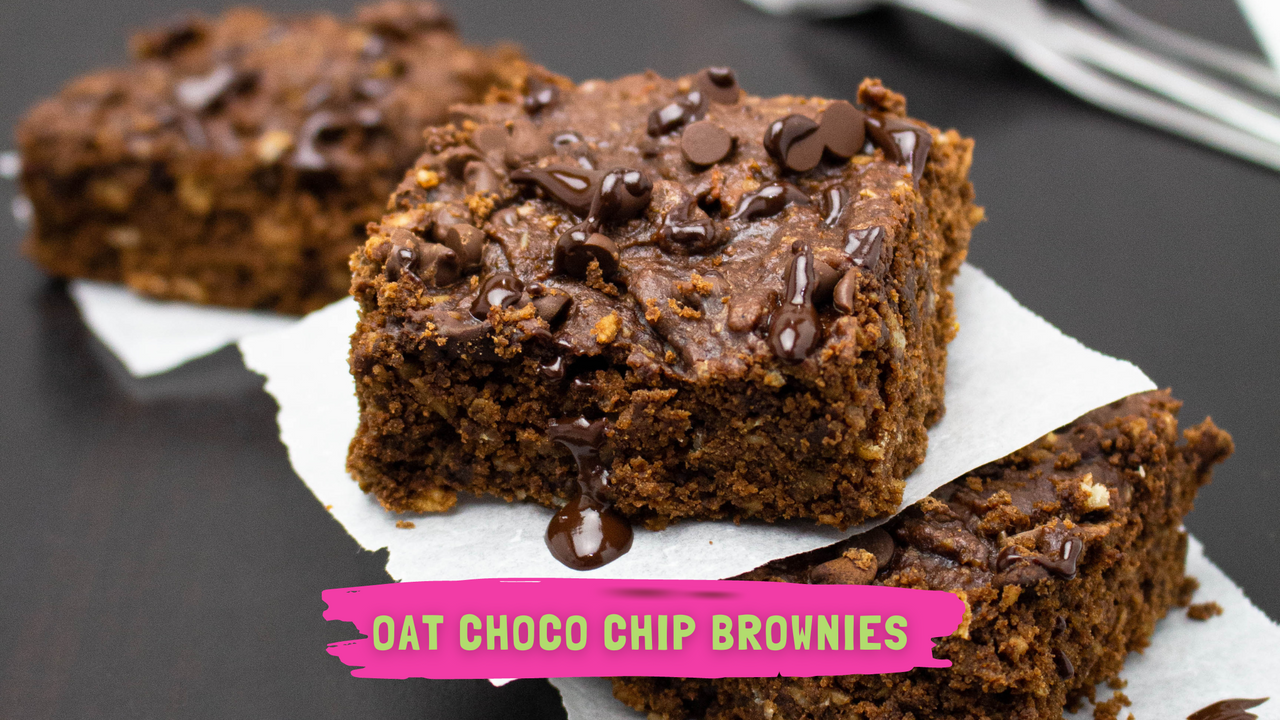 Oat Chocolate Chip Brownies