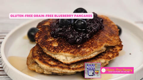 Gluten-Free Grain-Free Blueberry Pancakes
