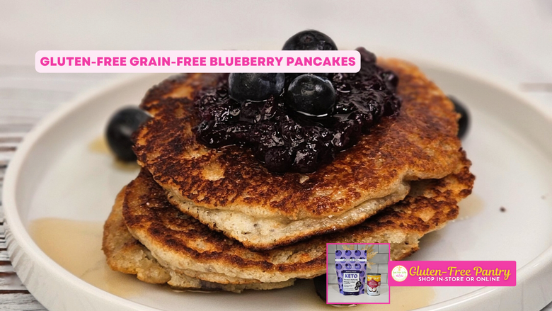 Gluten-Free Grain-Free Blueberry Pancakes