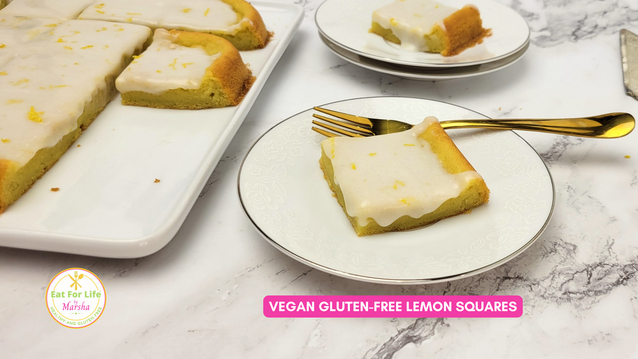 Vegan Gluten-Free Lemon Squares
