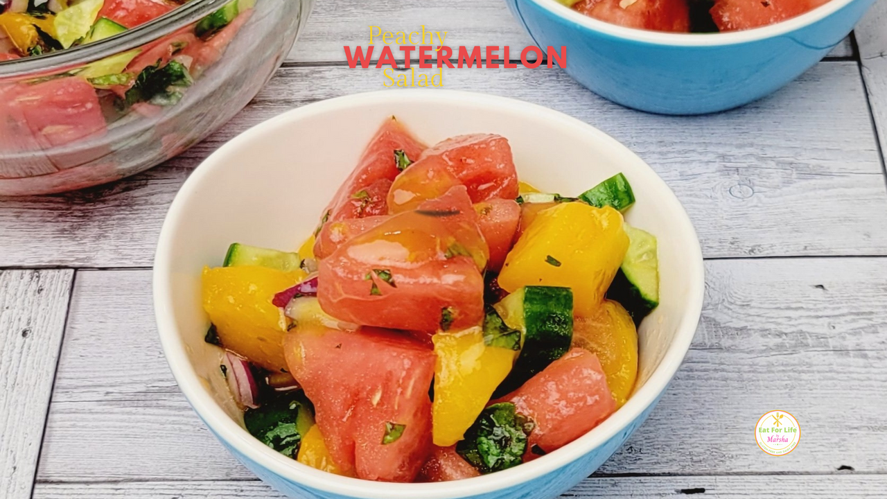 Peachy Watermelon Salad